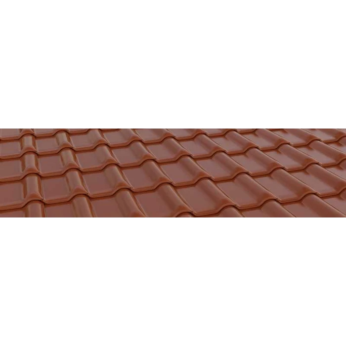 Керамическая черепица Braas Рубин 13V Глазурь красная осень