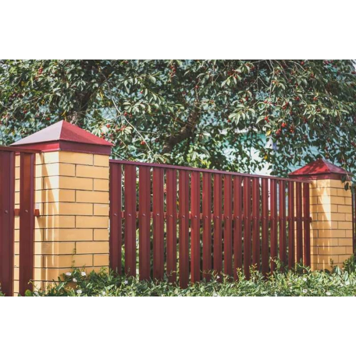 Штакетник М-образный А Grand Line 0,45 Полиэстер RAL 1015 Светлая Слоновая Кость